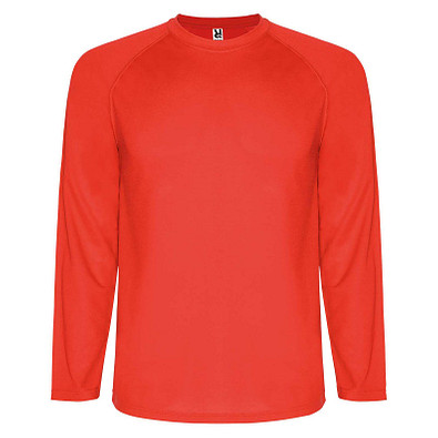 Montecarlo Langarm-Sport-Shirt für Kinder, rot, 12