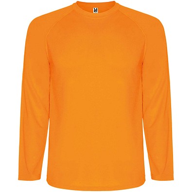 Montecarlo Langarm Sport-Shirt für Männer, Fluor Orange, L