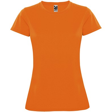 Montecarlo Sport T-Shirt für Damen, Fluor Orange, 2XL
