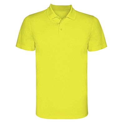 Monzha Sport Poloshirt für Herren, Fluor Yellow, M