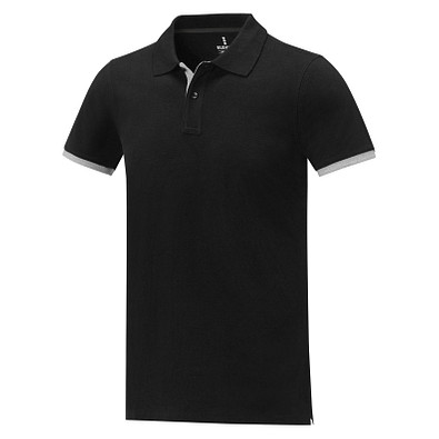 Morgan Polo für Herren, zweifarbig, schwarz, 3XL