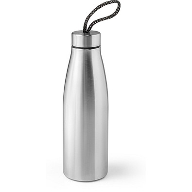 MORGAN. Trinkflasche aus 90% recyceltem Edelstahl 710 mL, Satinsilber