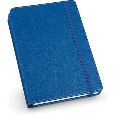 MORIAH. A5 Notizbuch aus PU mit linierten Blättern, Blau