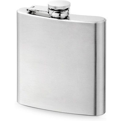 MUSE. Flachmann aus Edelstahl 180 ml, Silber