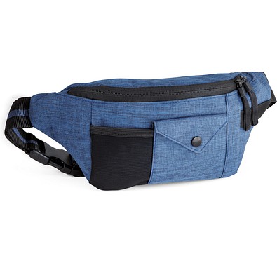 MUZEUL. Hüfttasche aus 300D Polyester, Blau
