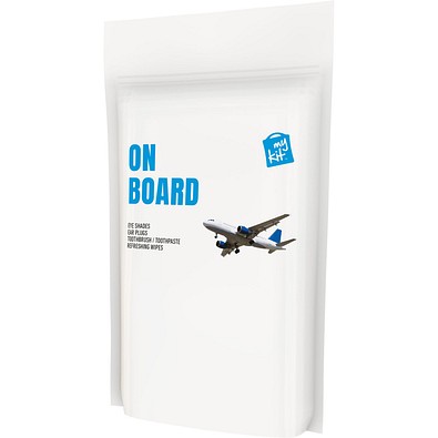 MyKit Flugzeug Reiseset in Papierhülle, weiss