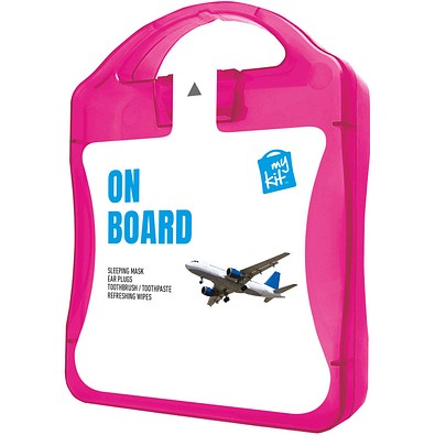 MyKit Flugzeug Reiseset, magenta