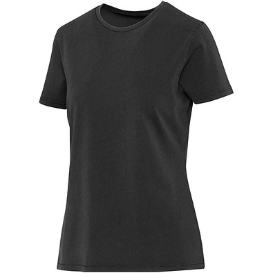 Nanaimo Kurzärmeliges T-Shirt für Damen im Washed Look, 160 g/m2, schwarz, XXL