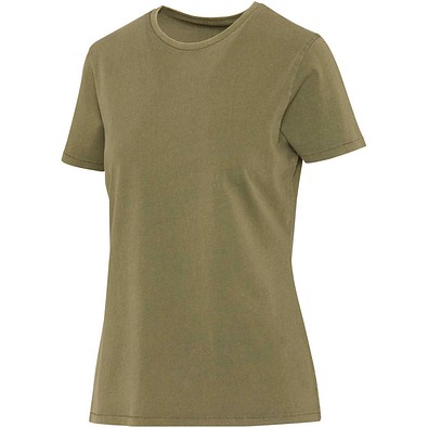 Nanaimo Kurzärmeliges T-Shirt für Damen im Washed Look, 160 g/m2, waldgrün, XXL