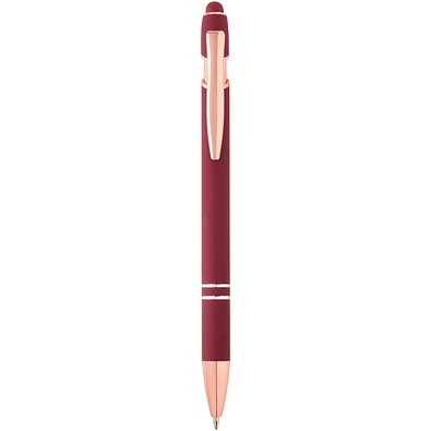 Nanna Kugelschreiber mit Roségold Finish (blaue Mine), bordeaux