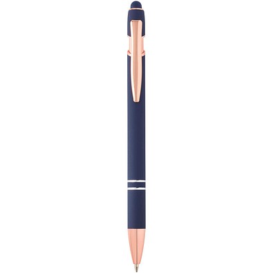 Nanna Kugelschreiber mit Roségold Finish, Ozeanblau