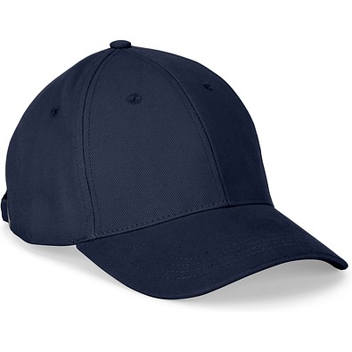 NATHAN. Kappe aus 100 % Baumwolle (260 g/m²) mit 6 Paneelen, Dunkelblau