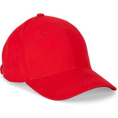 NATHAN. Kappe aus 100 % Baumwolle (260 g/m²) mit 6 Paneelen, Rot