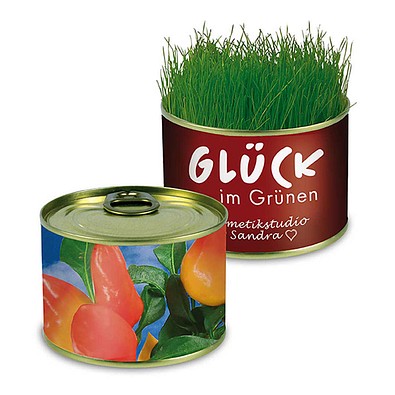 Natur-Konserve mit Samen, Gewürzpaprika, 1-seit. Druck