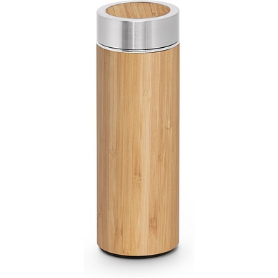 NATUREL. Isolierkanne aus Bambus und Edelstahl (90% recycelt) (430 mL), Natur