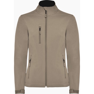 NEBRASKA WOMAN Softshell-Jacke, S, DARK SAND