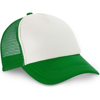 NICOLA. Mütze aus Polyester und Mesh (150 g/m²), Grün