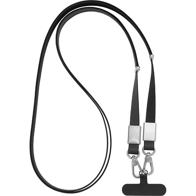 Nivo Crossbody-Handyband aus RCS recyceltem PET, schwarz