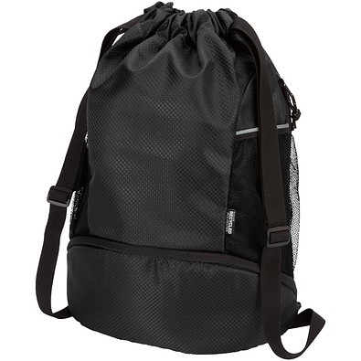 Nomad GRS-recycelter Sportbeutel mit Bodenfach 18 L, schwarz