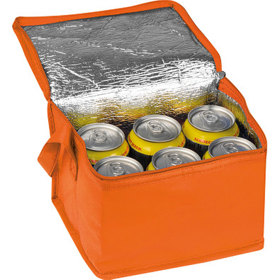 Non-Woven Kühltasche für 6 Dosen, orange
