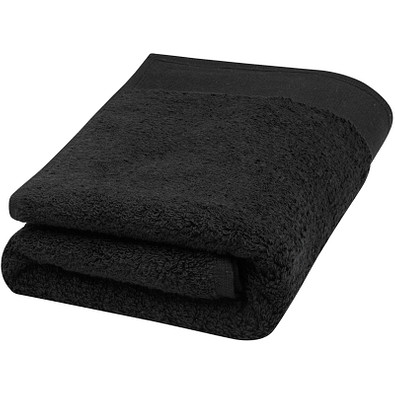 Nora 550 g/m2 Baumwollhandtuch 50 x 100 cm, schwarz