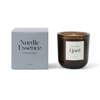 Nordic Essence Duftkerze groß, blau, dunkelbraun