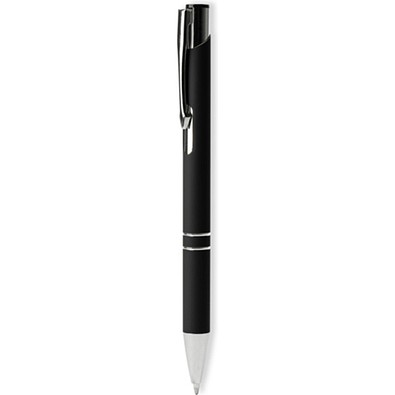 LANCE® Softtouch Metallkugelschreiber Santa Cruz, schwarze Mine, schwarz