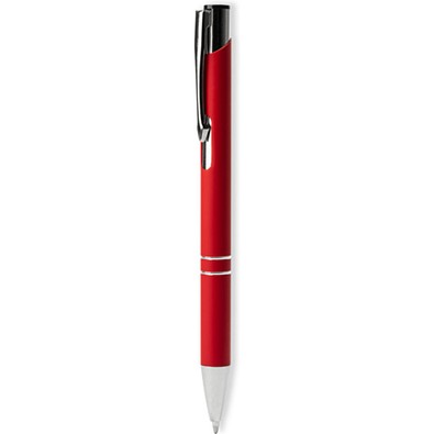 LANCE® Softtouch Metallkugelschreiber Santa Cruz, schwarze Mine, rot