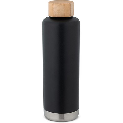 NORRE BOTTLE. Isolierflasche aus Edelstahl (36% recycelt) (640 mL), Schwarz