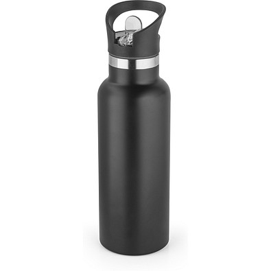 NORTON. Edelstahlflasche mit PP-Verschluss 570 ml, Schwarz