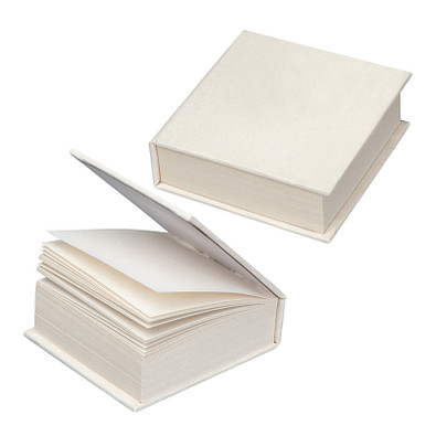 Notizblock aus recyceltem Milchkarton, beige