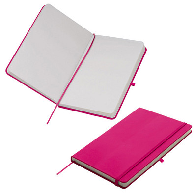 Notizbuch Happy, DIN A5, blanko, pink