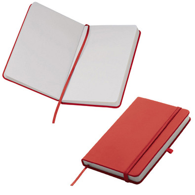 Notizbuch Happy, DIN A6, blanko, rot