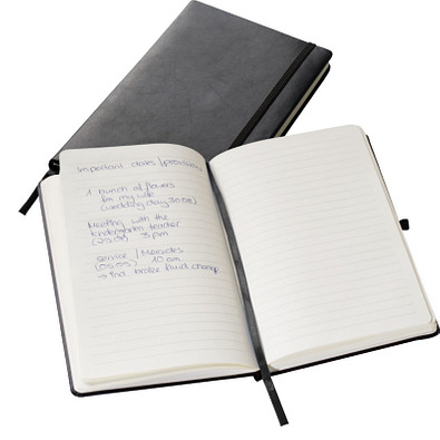 Notizbuch Retro, DIN A5, schwarz