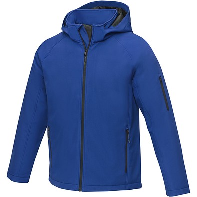 Notus wattierte Softshell Herrenjacke, blau, S