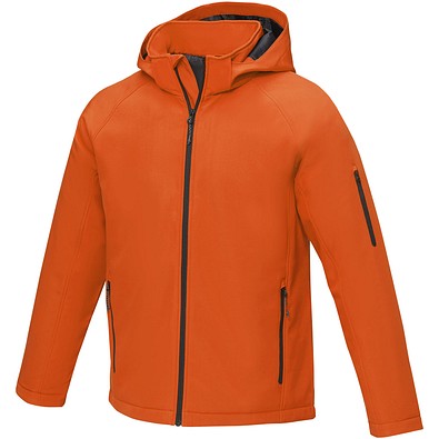 Notus wattierte Softshell Herrenjacke, orange, S