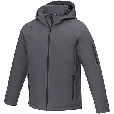 Notus wattierte Softshell Herrenjacke, storm grey, S
