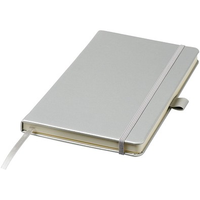 Nova A5 gebundenes Notizbuch, silber