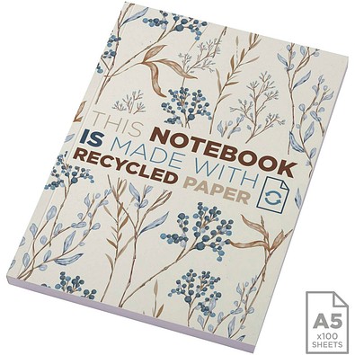 Novella Austen A5 Softcover Notizbuch aus Recyclingmaterial – 100 Blatt, elfenbeinweiß