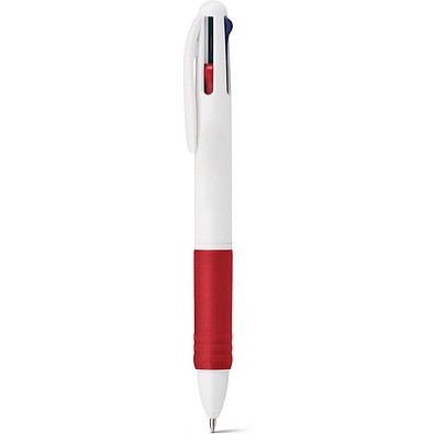 OCTUS. 4 in 1 Kugelschreiber mit 4 Minenfarben, Rot