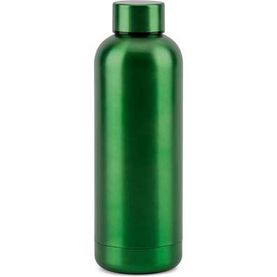 ODIN METTALIC. Flasche aus 90% recyceltem Edelstahl 550 mL, Grün