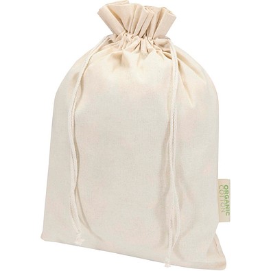 Odisha 140 g/m² OCS Bio Zuziehbeutel – 42 × 30 cm, natur