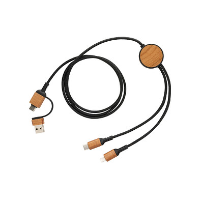 Ohio 6-in-1-Kabel aus RCS zertifiziert recyceltem Kunststoff, schwarz