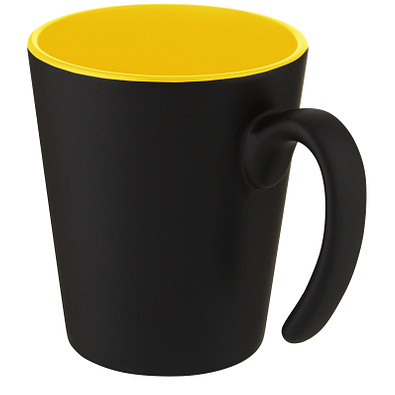 Oli 360 ml Keramikbecher mit Henkel, gelb