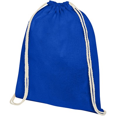 Oregon 140 g/m² Turnbeutel aus Baumwolle 5L, royalblau