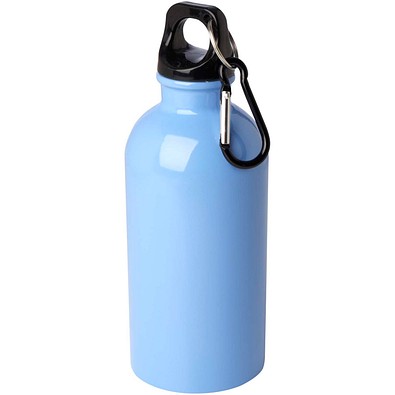 Oregon 400 ml RCS-zertifizierte, einwandige Trinkflasche aus Edelstahl mit Karabinerhaken, Cloud Blue