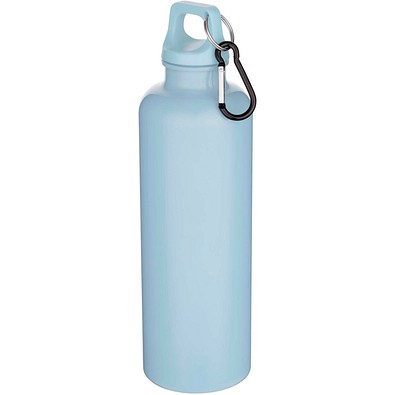 Oregon 750 ml einfarbige RS-zertifizierte Wasserflasche aus recyceltem Kunststoff mit Karabinerhaken, wolkenblau