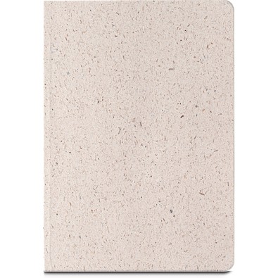 ORGANIC SEMI-RIGID. Notizbuch A5 mit semi-flexiblem Cover aus Elefantendung (80%), Naturhell
