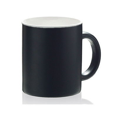 Oxford Kaffeebecher mattschwarz/weiß