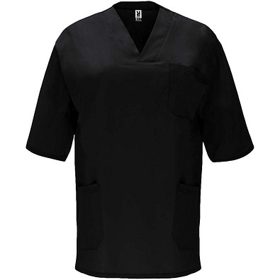 Panacea Kurzärmeliges Arbeitshemd, 160 g/m2, unisex, schwarz, L